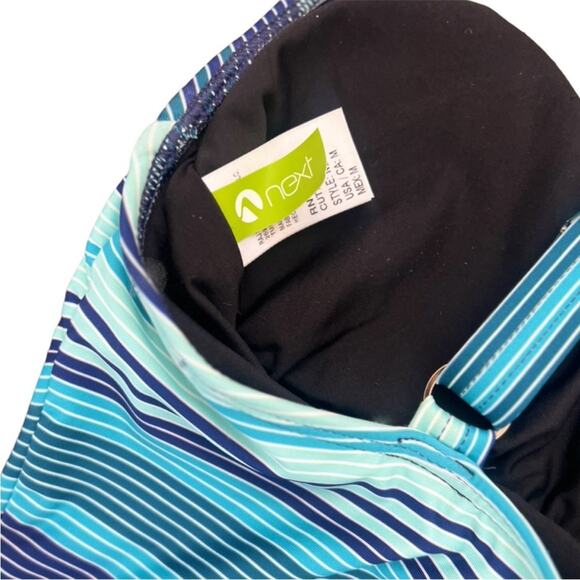 Next by Athena Tidal Stripe Cross-back One-piece Swimsuit In Nvy – Sz Med - Picture 5 of 5